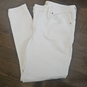 Madewell White Skinny Jeans Curvy High Rise 33